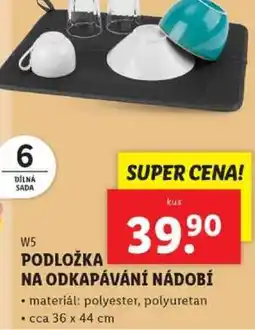 Lidl W5 PODLOŽKA NA ODKAPÁVÁNÍ NÁDOBÍ nabídka