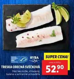Lidl TRESKA OBECNÁ SVÍČKOVÁ nabídka