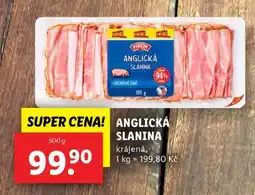 Lidl PIKOK ANGLICKÁ SLANINA nabídka