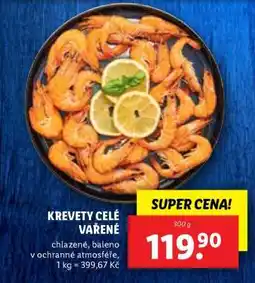Lidl KREVETY CELÉ VAŘENÉ nabídka