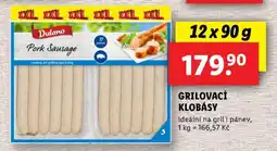 Lidl Grilovací klobásy nabídka