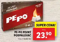 Lidl Pe-Po pevný podpalovač nabídka