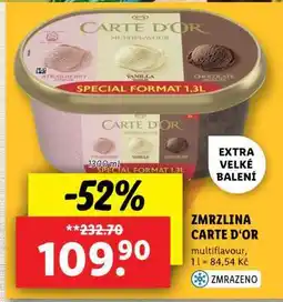 Lidl Zmrzlina Carte d’Or nabídka