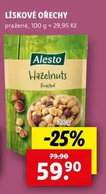 Lidl Lískové ořechy nabídka