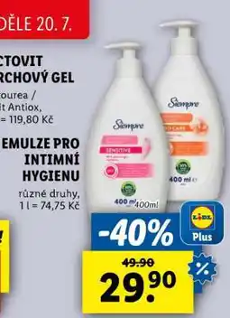 Lidl Siempre Sprchový gel nabídka