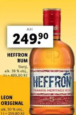 Lidl HEFFRON Rum nabídka