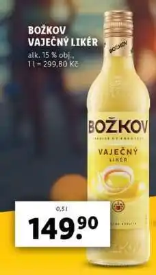 Lidl Božkov Vaječný likér nabídka