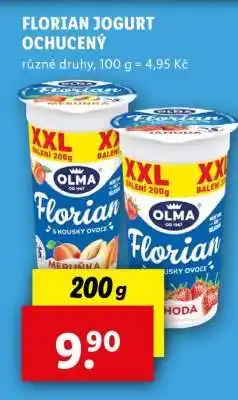 Lidl Florian Jogurt ochucený nabídka