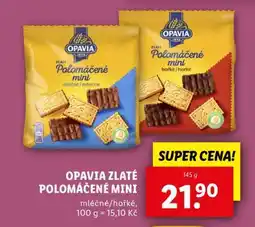 Lidl Opavia Zlaté Polomáčené mini nabídka