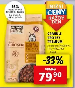 Lidl GRANULE PRO PSY PREMIUM nabídka