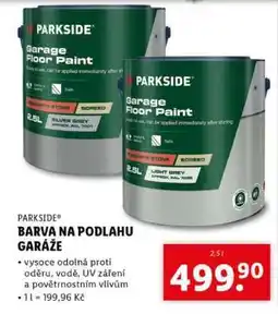 Lidl PARKSIDE Barva na podlahu garáže nabídka