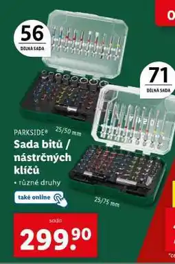 Lidl PARKSIDE Sada bitů / nástrčných klíčů nabídka
