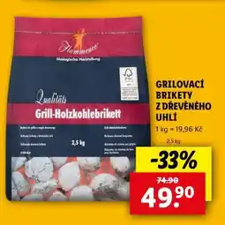 Lidl Grilovací brikety z dřevěného uhlí nabídka