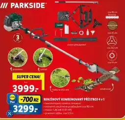 Lidl PARKSIDE Benzínový kombinovaný přístroj 4 v 1 nabídka
