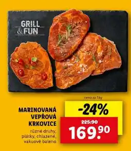 Lidl Marinovaná vepřová krkovice nabídka