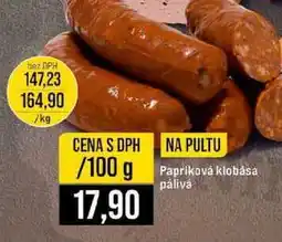 Jip Papriková klobása pálivá 100g nabídka
