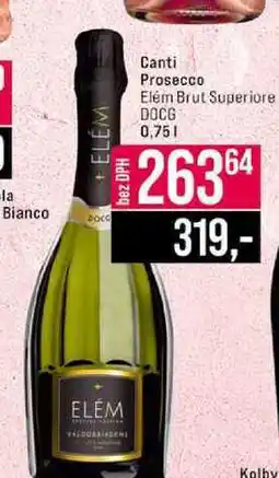 Jip Canti Prosecco Elém Brut Superiore DOCG 0,75l nabídka