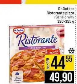 Jip Dr.Oetker Ristorante pizza různé druhy 320-355 g nabídka