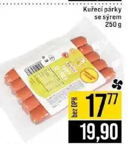 Jip Kuřecí párky se sýrem 250 g nabídka