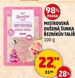 Penny Market MISTROVSKÁ DUŠENÁ ŠUNKA ŘEZNÍKŮV TALÍŘ, 100 g nabídka