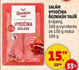 Penny Market SALÁM VYSOČINA ŘEZNÍKŮV TALÍŘ krájený, 100 g nabídka