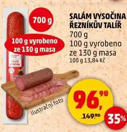 Penny Market SALÁM VYSOČINA ŘEZNÍKŮV TALÍŘ, 700 g nabídka