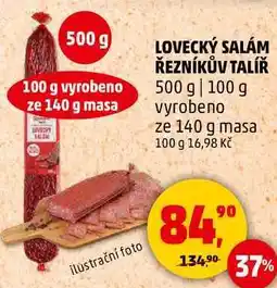 Penny Market LOVECKÝ SALÁM ŘEZNÍKŮV TALÍŘ, 500 g nabídka