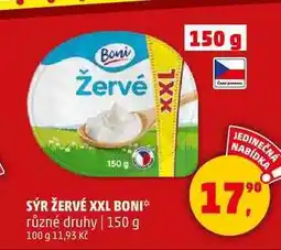 Penny Market SÝR ŽERVÉ XXL BONI různé druhy, 150 g nabídka