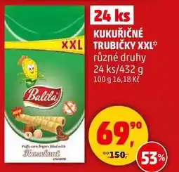 Penny Market KUKUŘIČNÉ XXL TRUBIČKY různé druhy, 24 ks/432 g nabídka