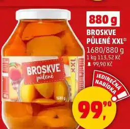 Penny Market BROSKVE PŮLENÉ XXL, 1680/880 g nabídka