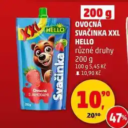 Penny Market OVOCNÁ SVAČINKA XXL HELLO různé druhy, 200 g nabídka