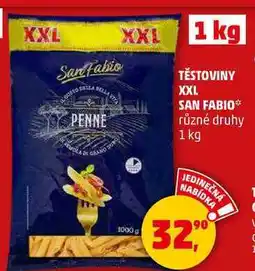 Penny Market TĚSTOVINY XXL SAN FABIO různé druhy, 1 kg nabídka