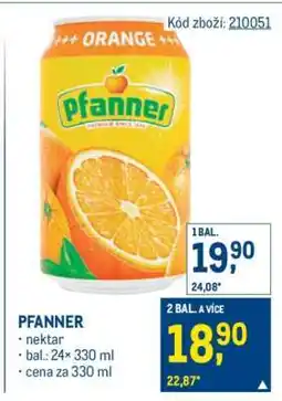 Makro Pfanner nabídka