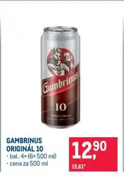 Makro Gambrinus Originál 10 nabídka