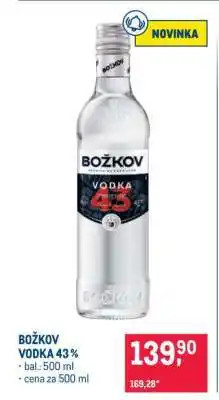 Makro BOŽKOV VODKA 43% nabídka
