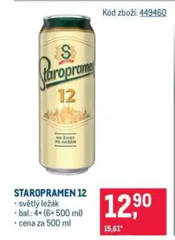 Makro Staropramen 12 nabídka