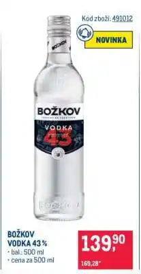 Makro BOŽKOV VODKA 43% nabídka
