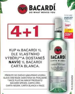 Makro BACARDI CARTA BLANCA 1L nabídka