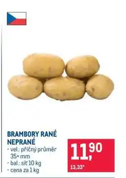 Makro Brambory rané neprané nabídka
