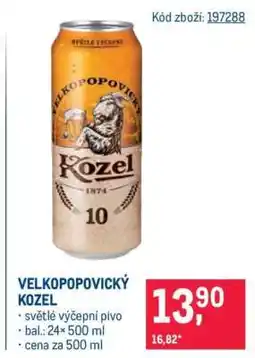 Makro Velkopopovický Kozel nabídka