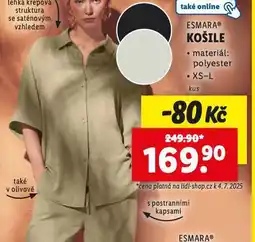Lidl Košile nabídka