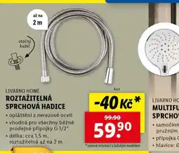 Lidl Roztažitelná sprchová hadice nabídka