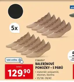 Lidl Balerínové ponožky nabídka