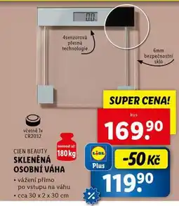 Lidl Skleněná osobní váha nabídka