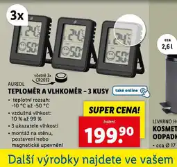 Lidl Teploměr a vlhkoměr nabídka