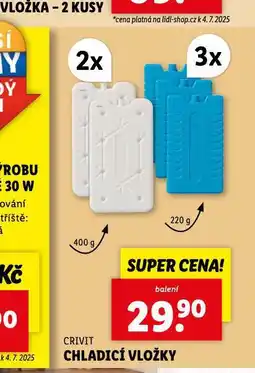 Lidl Chladicí vložky nabídka