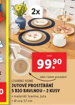 Lidl Jutové prostírání s bio bavlnou nabídka