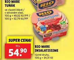 Lidl Rio mare insalatissime nabídka