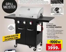 Lidl Plynový gril se 2 hořáky memphis nabídka