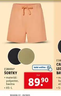 Lidl Šortky nabídka